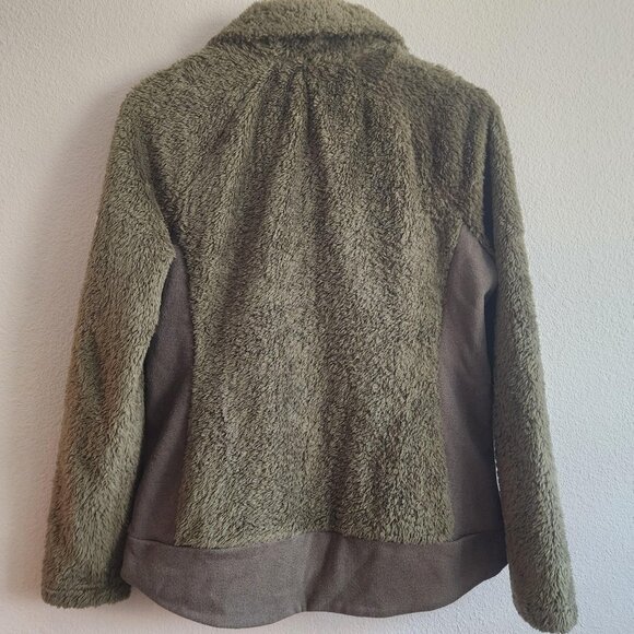 North Face Jacket Womens Small Furry Full Zip High Pile Sherpa Fleece Winter - Picture 11 of 13
